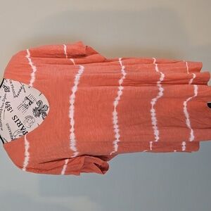 Orange and White Tye Dye Tee